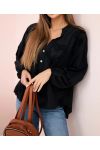 COTTON TUNIC HEART PE1335 BLACK