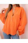 TUNIKA AUS BAUMWOLLE HERZ PE1335 ORANGE