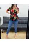 TOP PRINTS FLOWER PE1272I1 BLACK