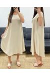 ABITO MIDI SVASATO PE1232 BEIGE