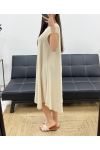 ABITO MIDI SVASATO PE1232 BEIGE