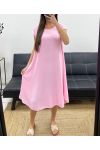ABITO MIDI SVASATO PE1232 ROSA