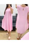 ABITO MIDI SVASATO PE1232 ROSA