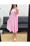 FLARED MIDI DRESS PE1232 PINK