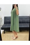 FLARED MIDI DRESS PE1232 KHAKI