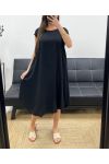 ABITO MIDI SVASATO SS1232 NERO