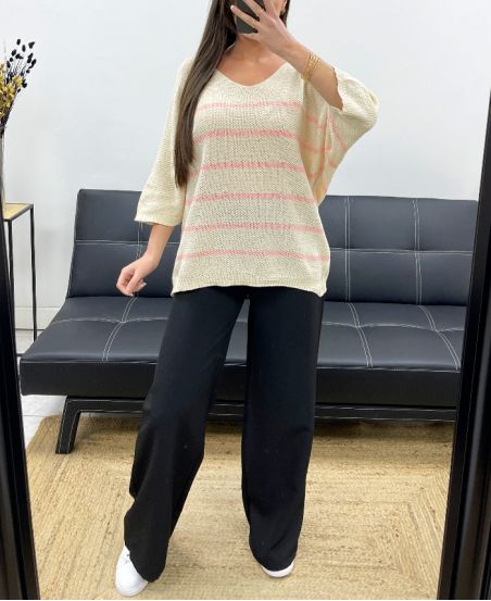 PULL A RAYURES PE1370 ROSE