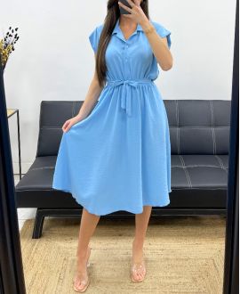 SAFARI KLEID SS1385 HIMMELBLAU