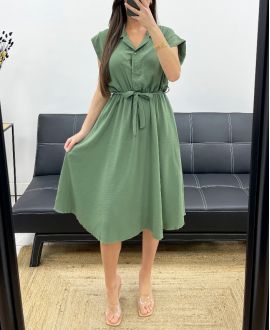 SAFARI KLEID FS1385 KHAKI