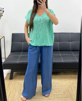 TOP SS1210 VERDE PASTEL
