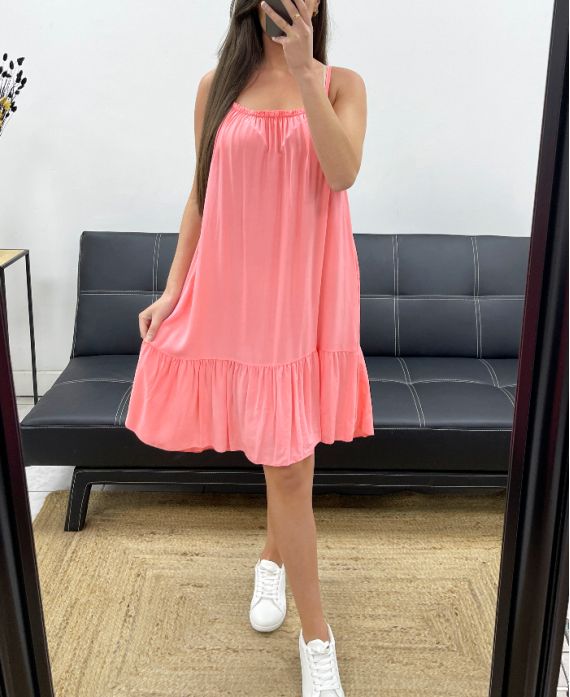 ZWIEWNA SUKIENKA PE1081 CORAL