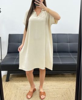 KLEID FS1380 BEIGE