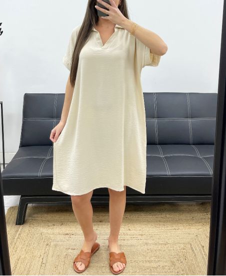 KLEID FS1380 BEIGE