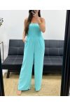 MAXI ELASTIC STRAPLESS JUMPSUIT PE1314 PASTEL