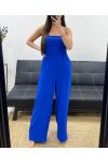 MAXI ELASTISCHER TRÄGERLOSER JUMPSUIT PE1314 KÖNIGSBLAU