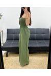 MAXI JUMPSUIT TRÄGERLOS ELASTISCH PE1314 KHAKI