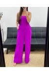 MAXI ELASTISCHER TRÄGERLOSER JUMPSUIT PE1314 LILA