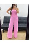 MAXI TUTA ELASTICA SENZA SPALLINE PE1314 ROSA