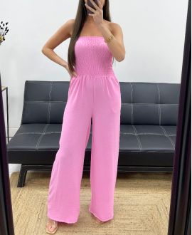 MAXI TUTA ELASTICA SENZA SPALLINE PE1314 ROSA