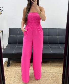 MAXI TUTA ELASTICA SENZA SPALLINE PE1314 FUCSIA