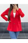 JACKE MIT SPITZENÄRMELN PE1324 ROT