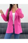 GIACCA MANICA IN PIZZO PE1324 FUCSIA