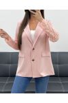 JACKE MIT SPITZENÄRMELN PE1324 ROSA