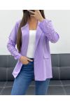 JACKE MIT SPITZENÄRMELN PE1324 LILA