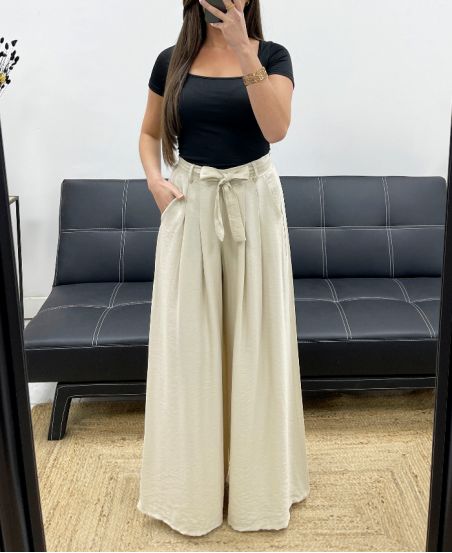 AUSGESTELLTE 2-TASCHEN-HOSE + PE1302 BEIGE BUND