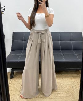 PANTALONE 2 TASCHE A ZAMPA + PE1302 TORTORA IN VITA