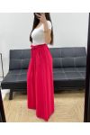 2-POCKET FLARED BROEK + PE1302 RIEM BORDEAUX ROOD