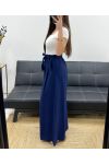 AUSGESTELLTE HOSE MIT 2 TASCHEN + PE1302 BUND MARINEBLAU