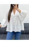 PE1361 BLUSE AUS WEISSER STICKEREI ANGLAISE