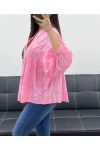 BLUSE MIT ÖSEN PE1361 ROSA