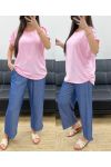 SOEPELE SCHOUDERTOP MET KNOPEN PE1214 ROZE