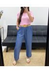 TOP SPALLA FLUIDA CON BOTTONI PE1214 ROSA