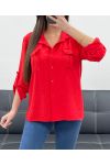 2-TASCHEN-HEMD PE207 ROT