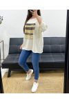 LOSSE VISCOSE FLOCKING TOP PE0400 BEIGE