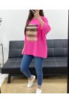 PE0400 FUSHIA FLOCADO VISCOSA TAPA SUELTA