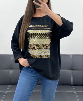 TOP AMPLE VISCOSE FLOCAGE PE0400 NOIR