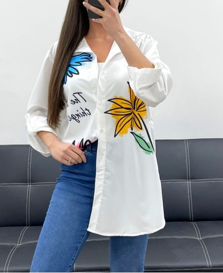 PE0188-8 CAMICIA STAMPATA