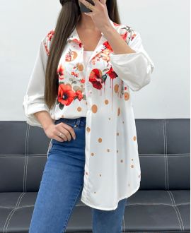 PE0188-3 CAMICIA STAMPATA