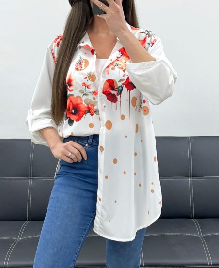 PE0188-3 CAMICIA STAMPATA