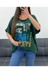 PE1368 TOP FLOCADO SUELTO VERDE