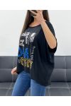 TOP FLOCAGE AMPLE PE1368 NOIR