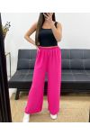 PE1667 PANTALONE FLUENTE FUCSIA