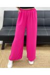 PE1667 PANTALONE FLUENTE FUCSIA