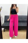 PE1667 PANTALONE FLUENTE FUCSIA
