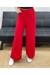 PE1667 PANTALONE FLUIDO ROSSO