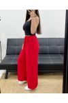 PE1667 PANTALONE FLUIDO ROSSO